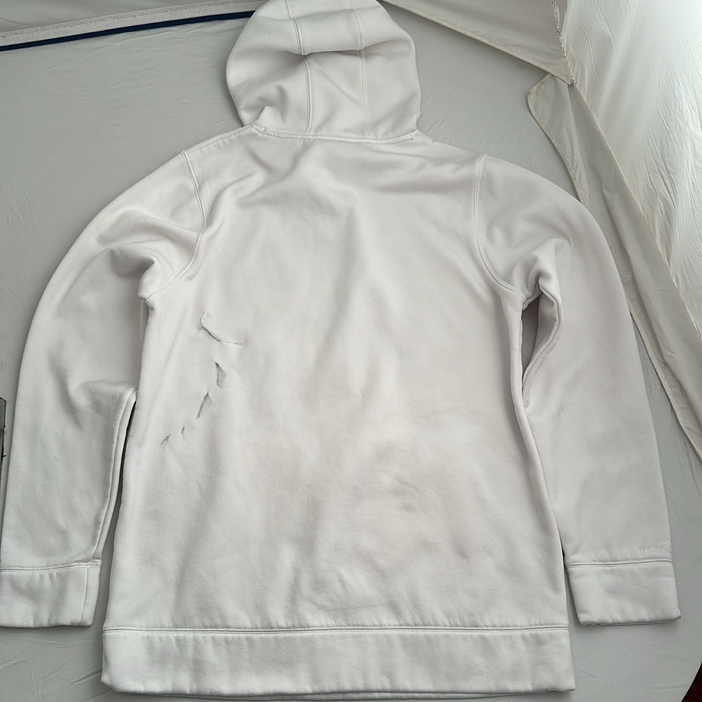Under Armour Penn State University white navy blue loose fit pocket hoodie - Picture 6 of 8